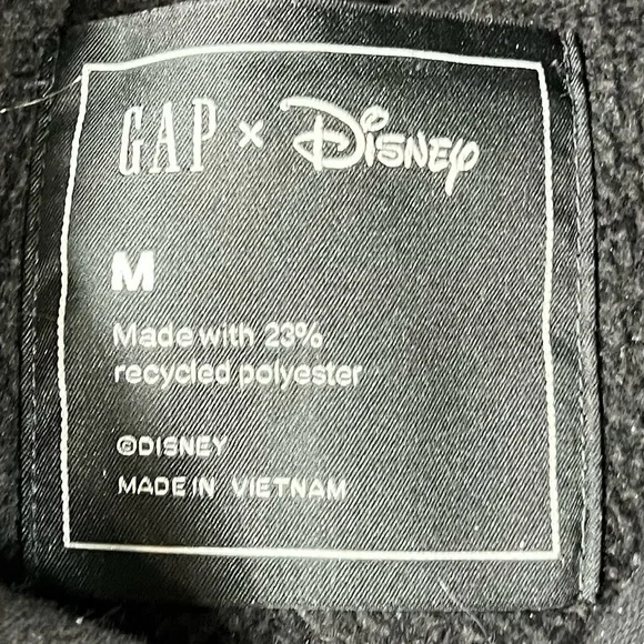 GAP Black Men's Sweater with Graphic Design-🔥 Vintage GAP x Disney Hoodie – Mens - Picture 5 of 5